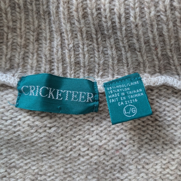 Vintage Wool Blend Zip Up Sweater - Picture 8 of 9